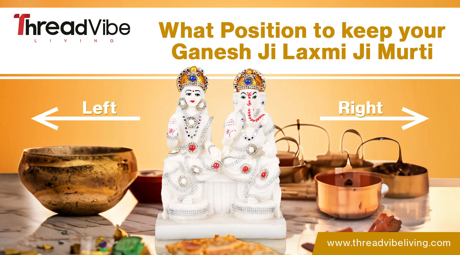 What Position to keep your Ganesh Ji Laxmi Ji Murti