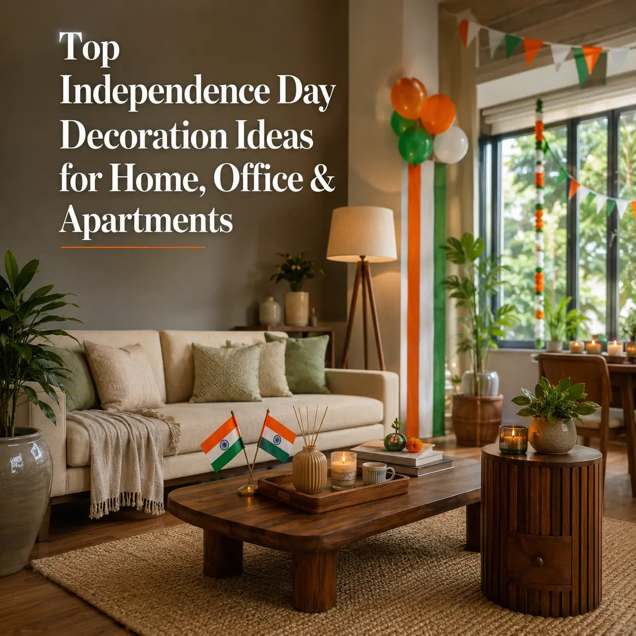 Top Independence Day Decoration Ideas for Home, Office & Apartments