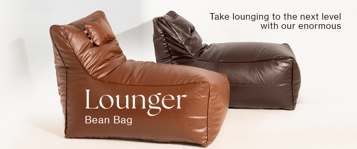 Leather Bean Bag Lounger