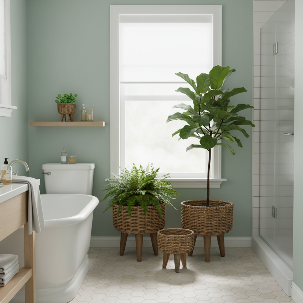 Woven Planter Stand Set of 3