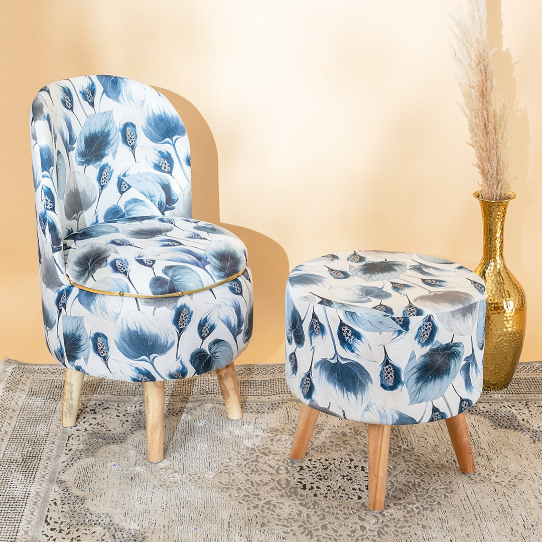 Printed Chair With Stool