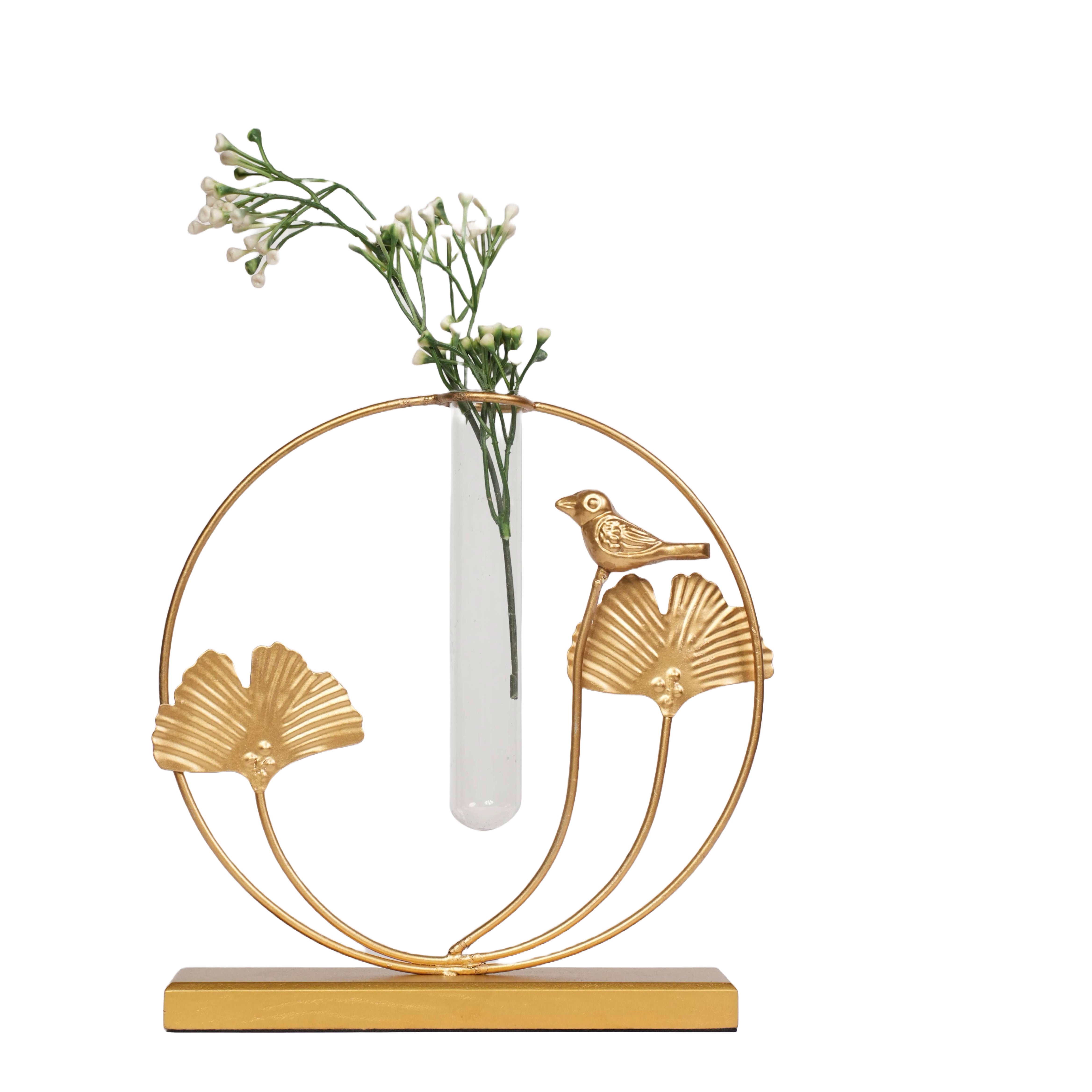 Gold Leaf Bud Vase Planter