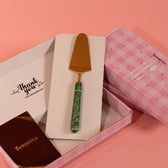 Ceylon cake server spoon-Green