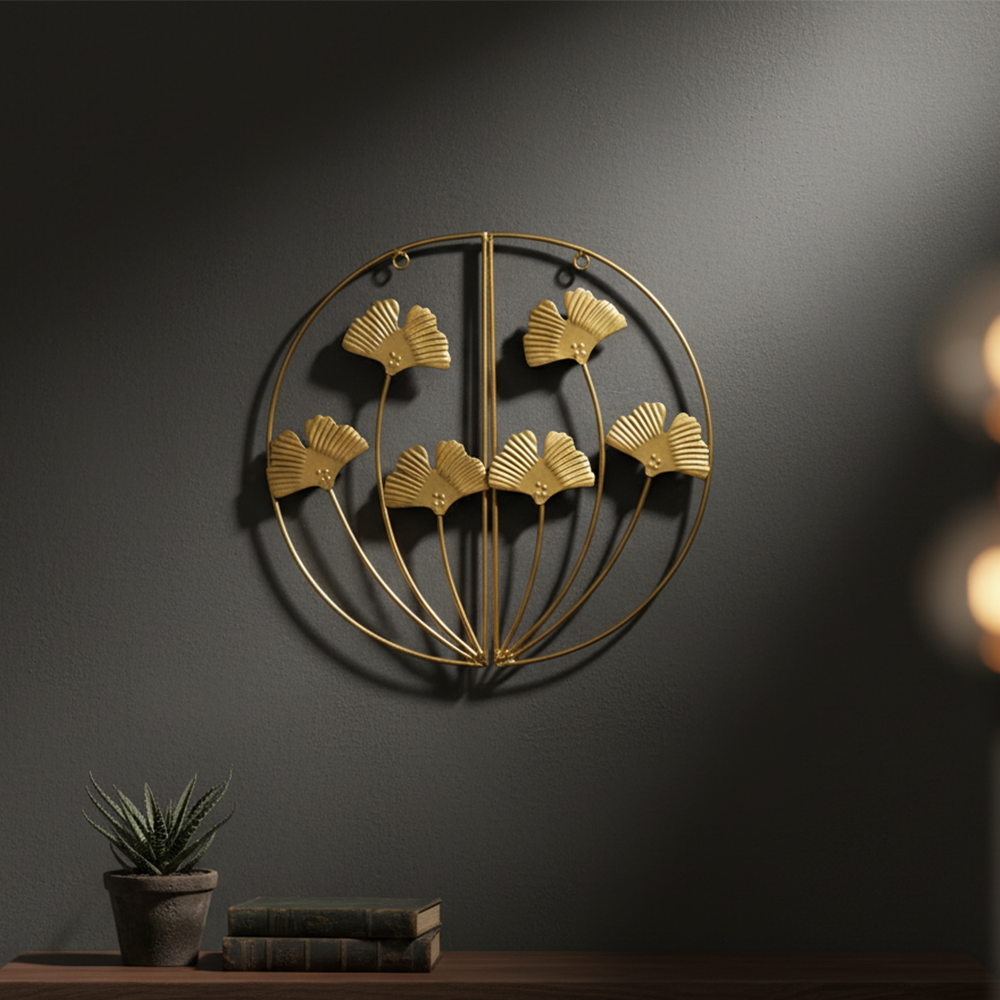 Gold Ginkgo Wall Art