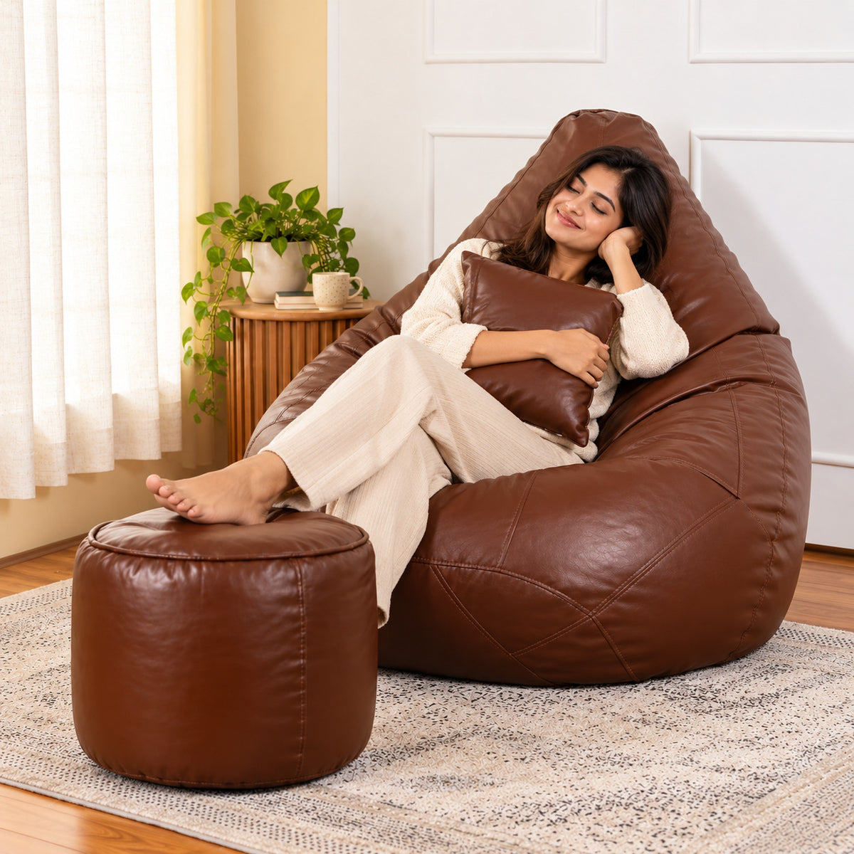 5XL Bean Bag Set of 3 Tan
