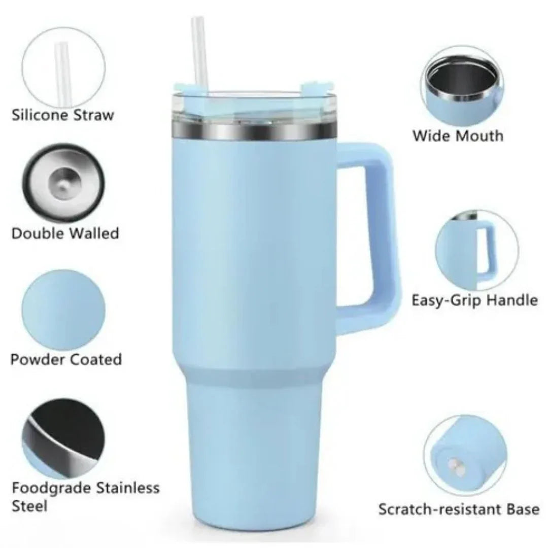 Tumbler Water Bottle in Sky Blue
