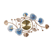 Decorative Floral Metal Wall Clock