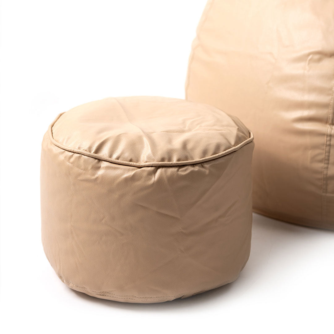 Tear Drop Bean Bag with Footrest | 4XL | Filled