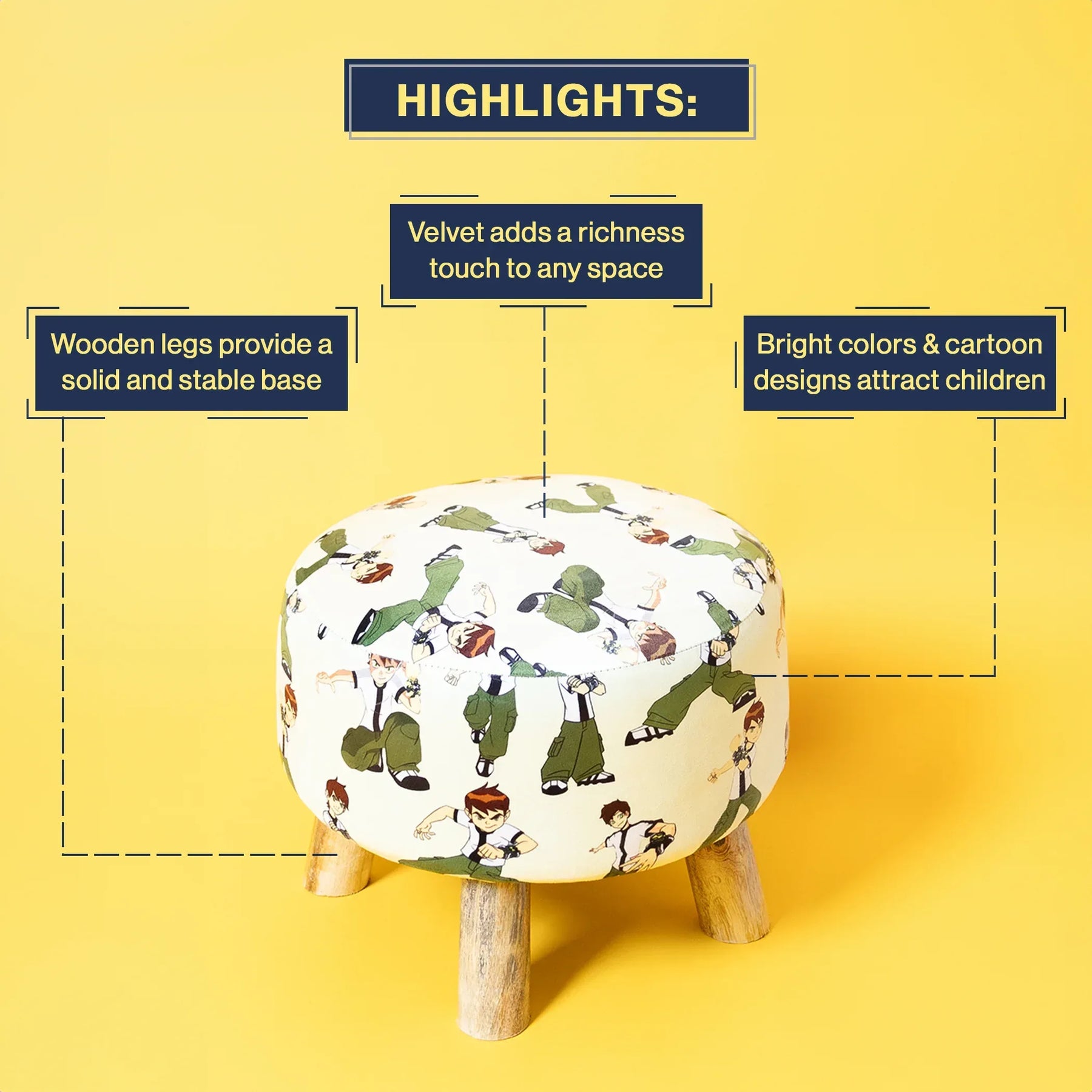 Round Sofa Ottoman Kids In Ben 10