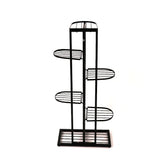 Iron Metal Six Tier Plant Stand Display in Black