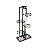 Iron Metal Six Tier Plant Stand Display in Black