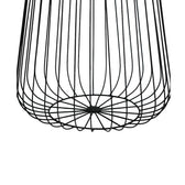 Metal Round Wire Side Table in Black for Living Room and Bedroom