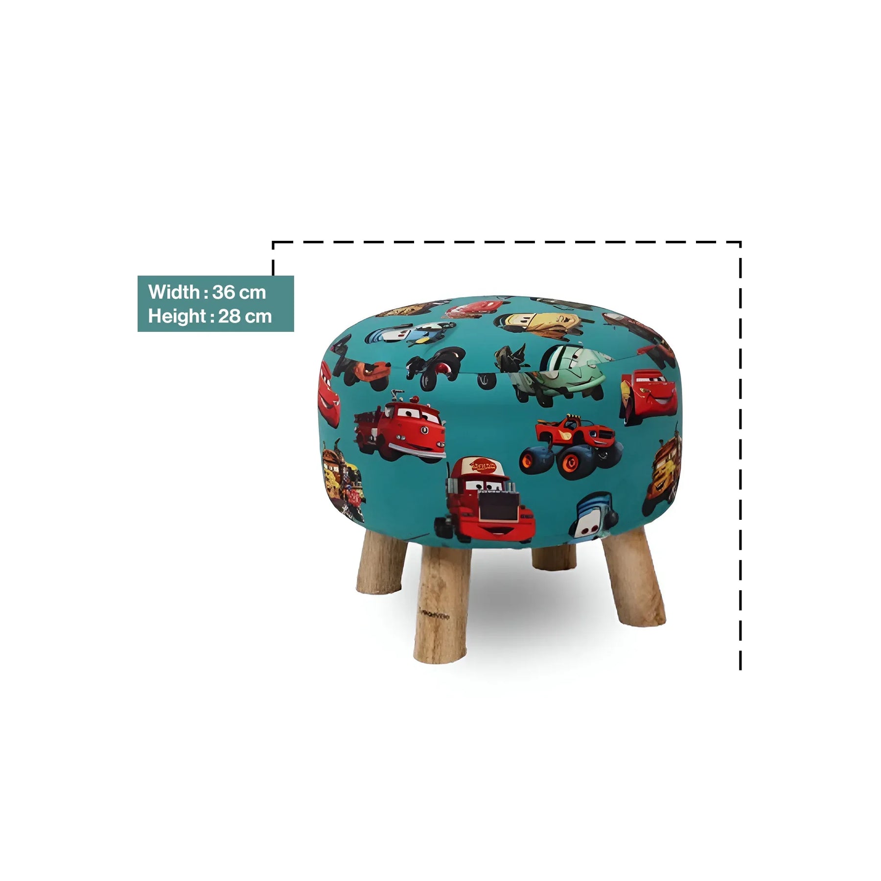 Round Sofa Ottoman Kids In Cars on the Road