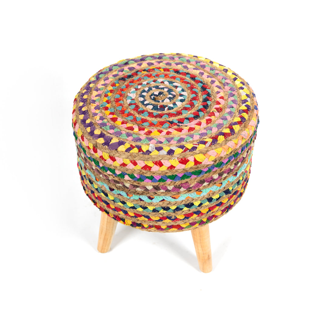 Jute Stool Chindi