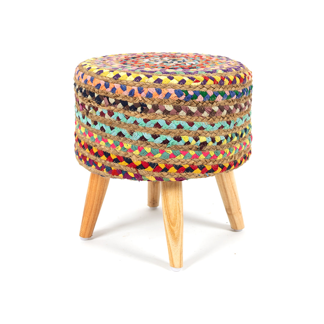 Jute Stool Chindi