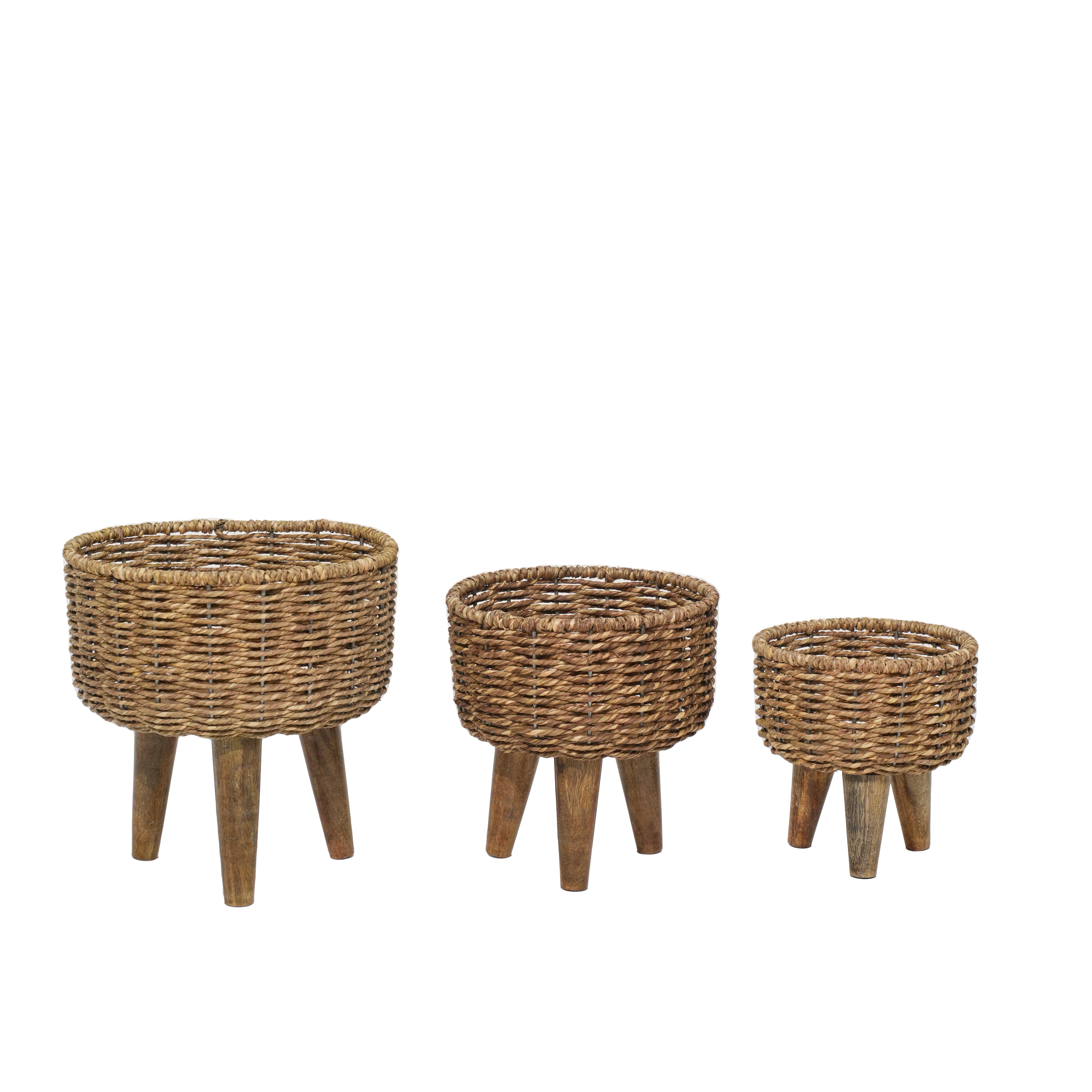 Woven Planter Stand Set of 3