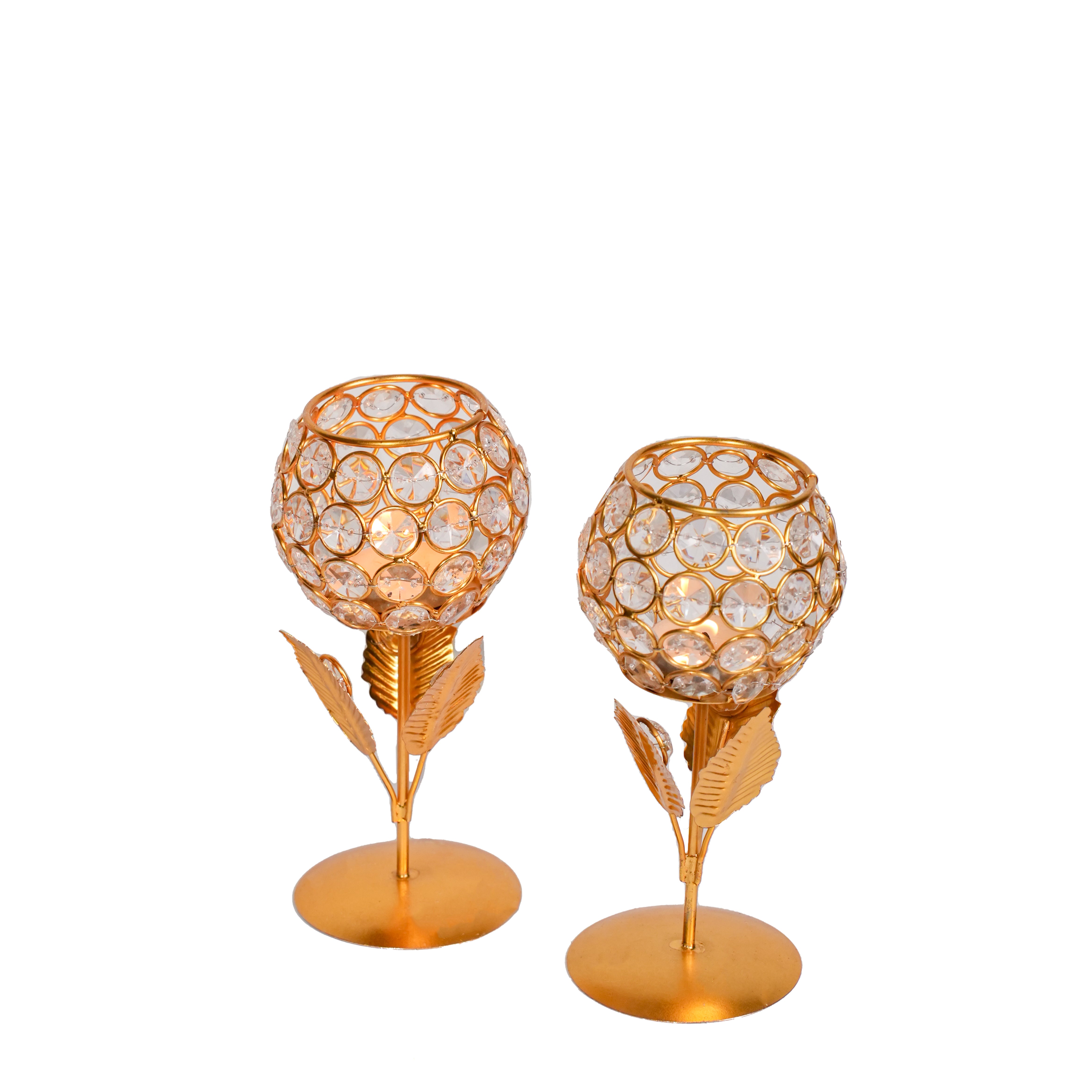 Crystal Candle Holders Set of 2
