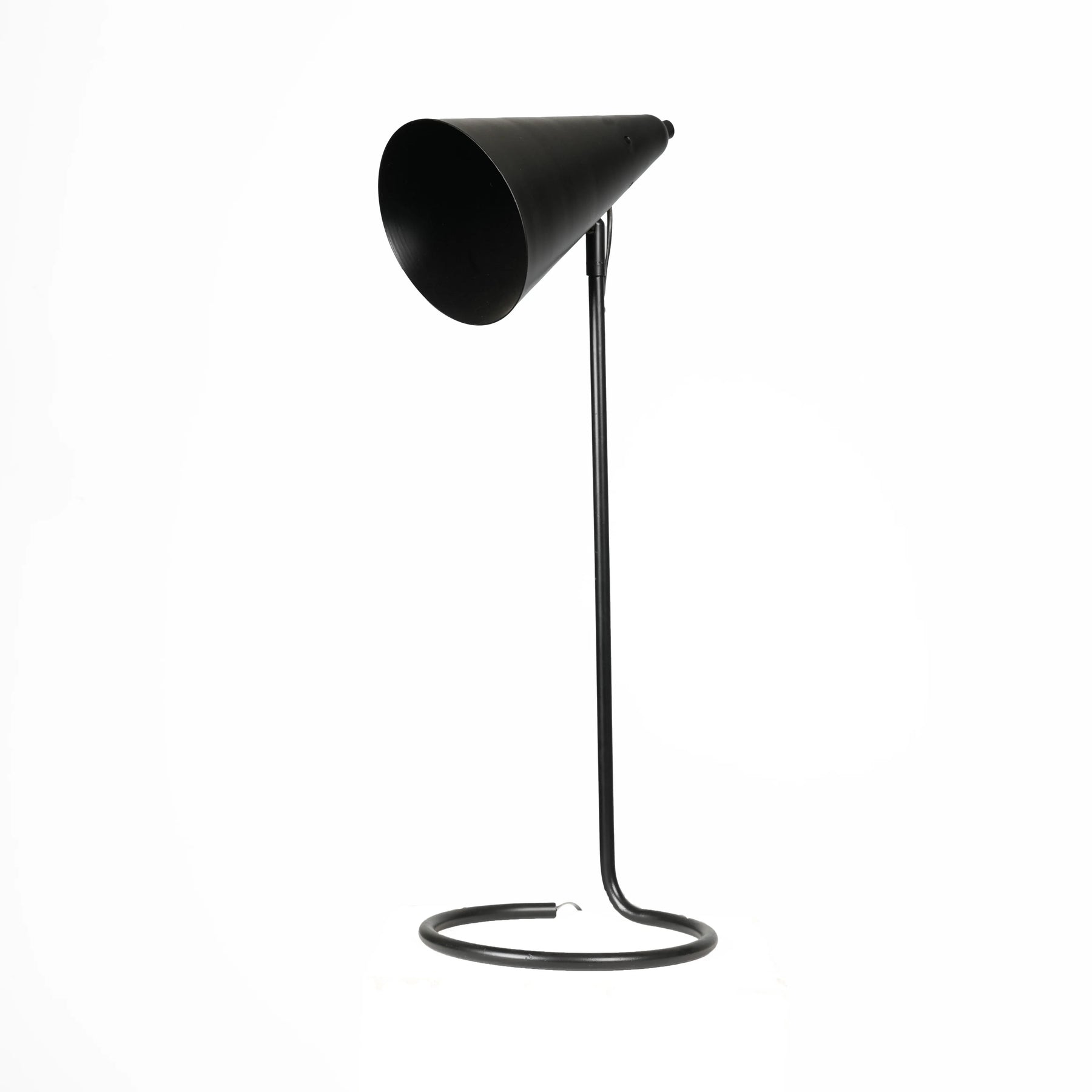 Designer Metal Table Lamp in Black for Living Room & Study