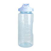 Premium Transparent Motivational Water Bottle in Deep Blue