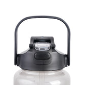 Premium Transparent Motivational Water Bottle in Black