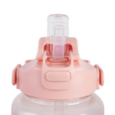 Premium Transparent Motivational Water Bottle in Pink