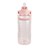 Premium Transparent Motivational Water Bottle in Pink