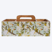 Wooden Tissue and Cutlery Holder Stand in Tropical