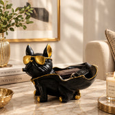 Geometric Dog Statue Jewelry Storage Bowl In Home Decor