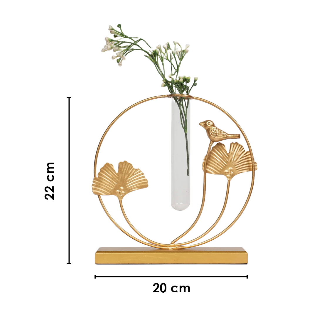 Gold Leaf Bud Vase Planter