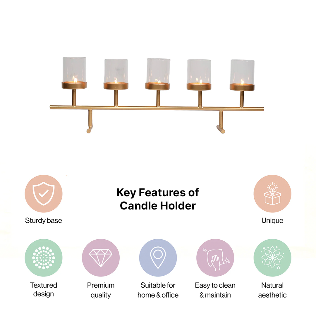 Gold Votive Candle Holder