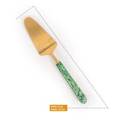 Ceylon cake server spoon-Green