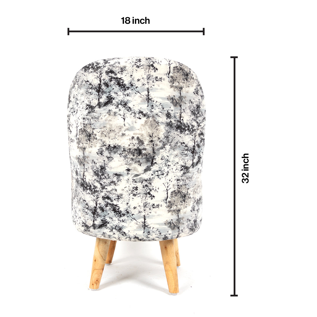 Printed Chair With Stool