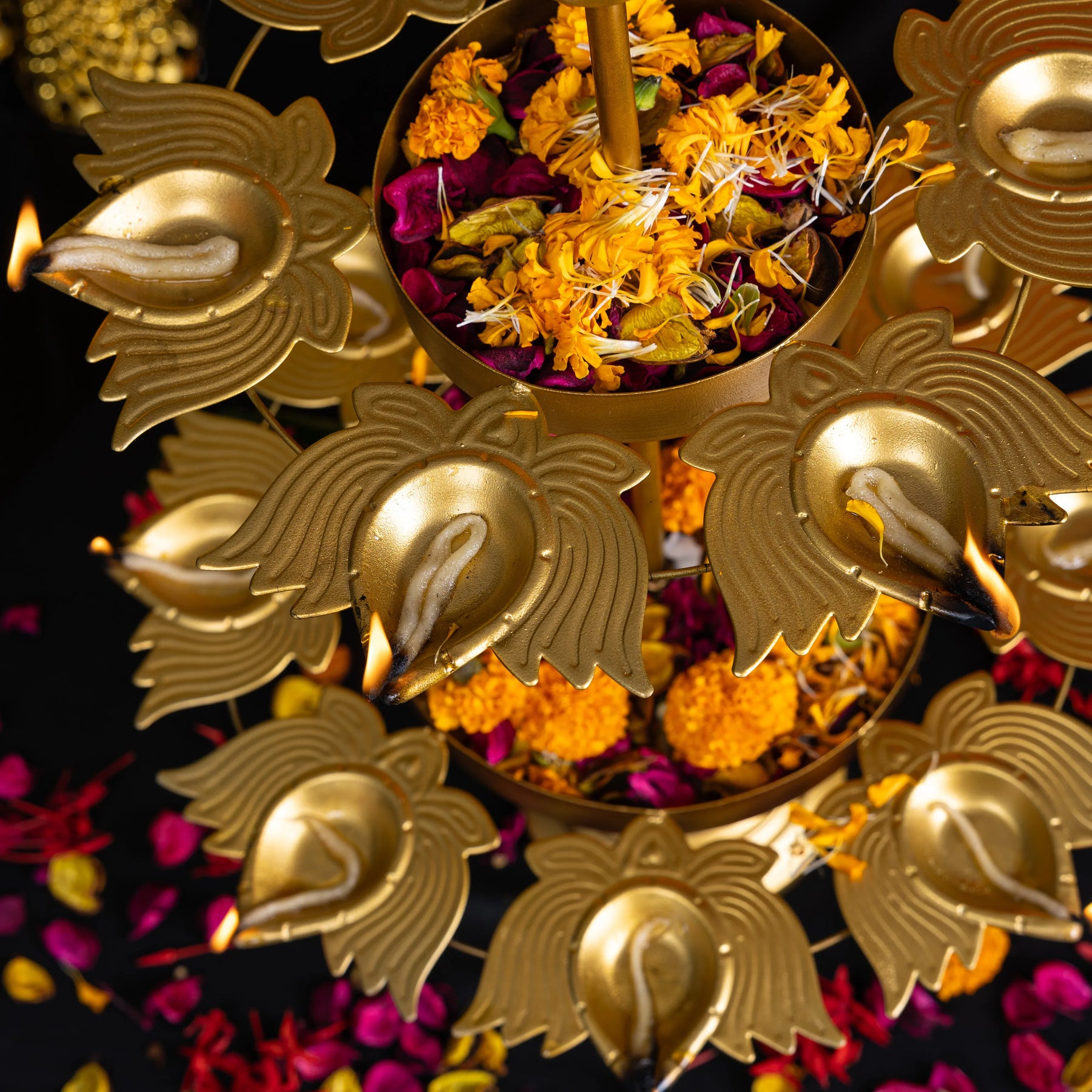 Flower Urli Stand-2 Layer Stand