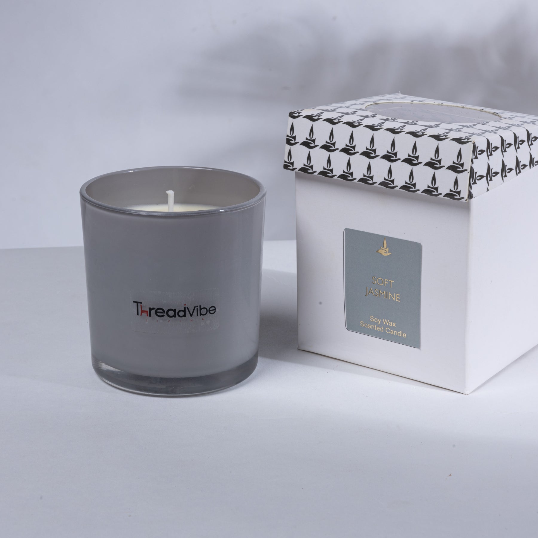 ThreadVibe Living Natural Wax Scented Candle Jar