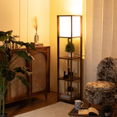 Shelf Floor Lamp for Living Room