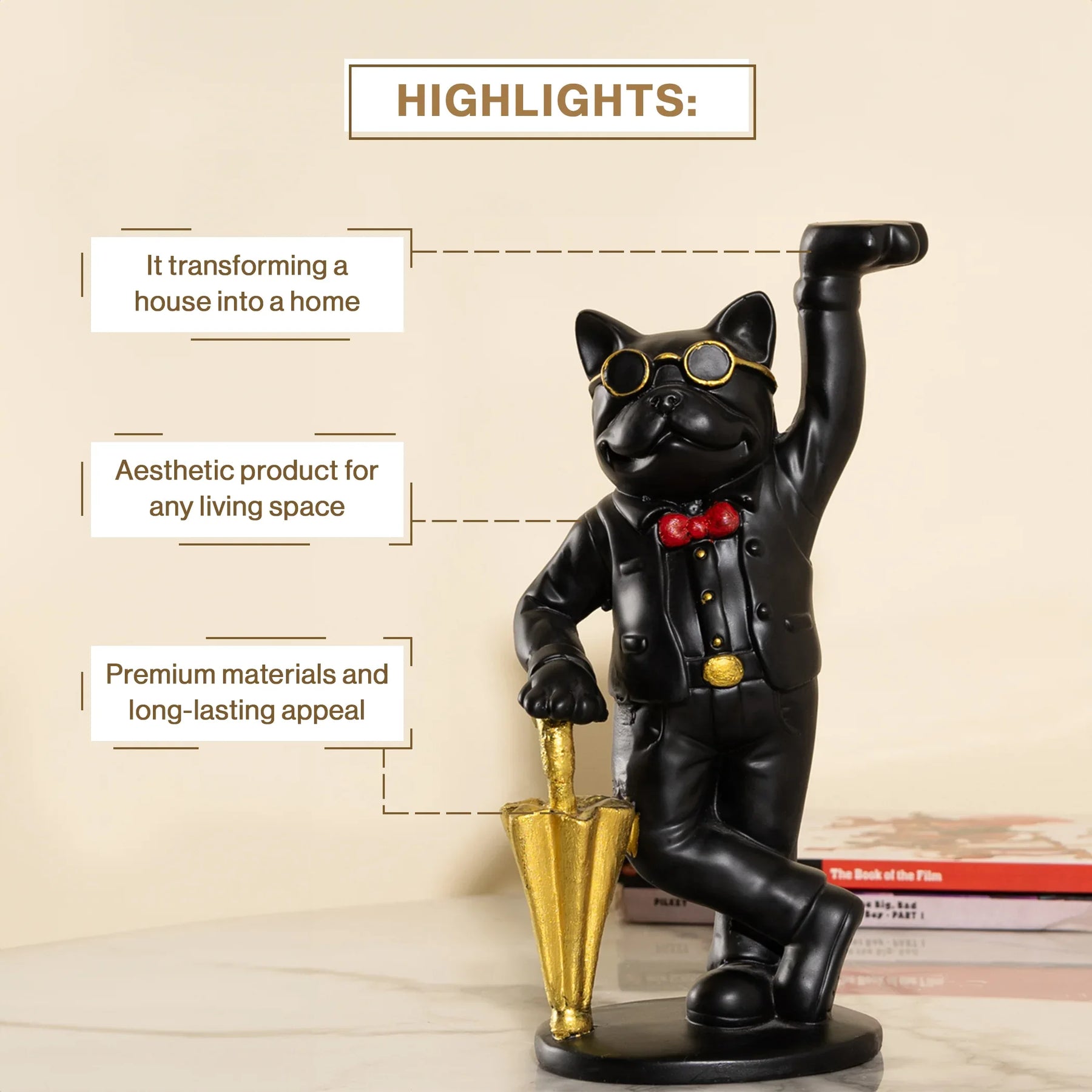 Cool Dog Statue for Home Decor
