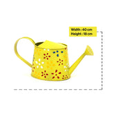 Traditional Watering Can in Floral Print Green (Large)