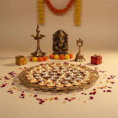 Metal Urli Diya-Set of 56