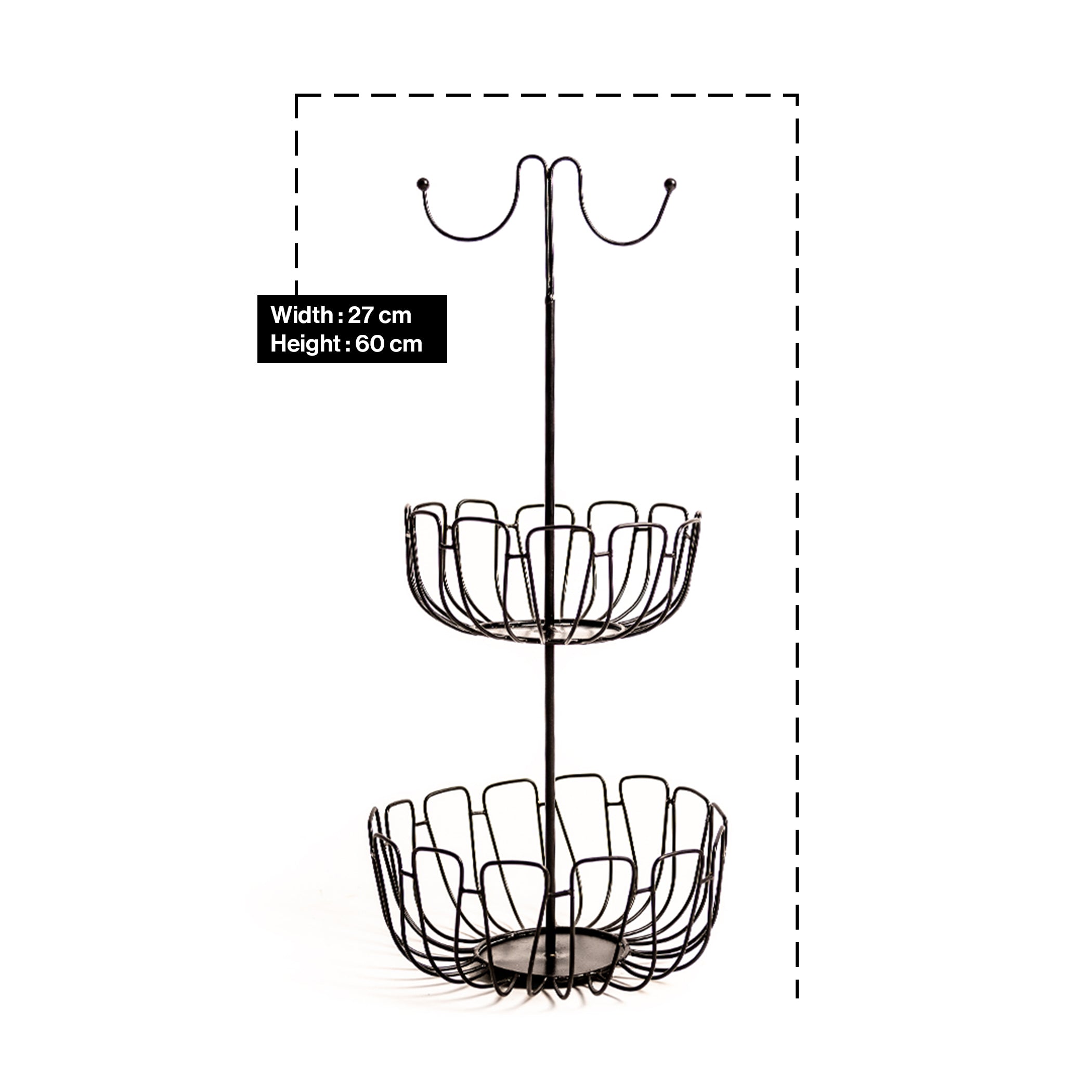 Fruit Plate and Dessert Sandwich Basket, Kitchen Vegetable and Fruit Storage Rack | THREADVIBE LIVING