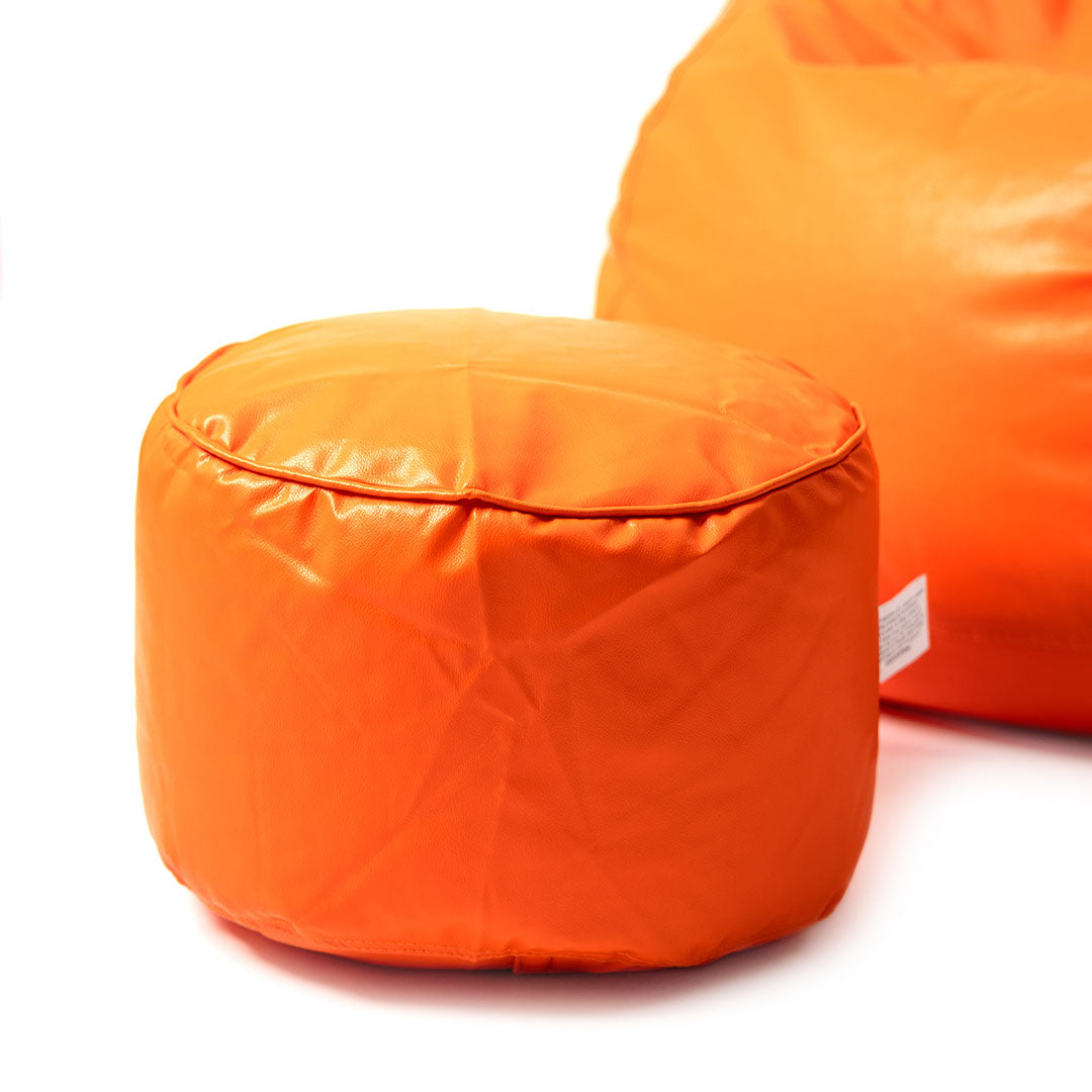 Tear Drop Bean Bag with Footrest | 4XL | Filled