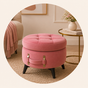 Buy Ottomans & Footstools Online in India at Threadvibe Living