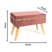 Velvet Oval Bench Set Of 2 In Pastel Pink