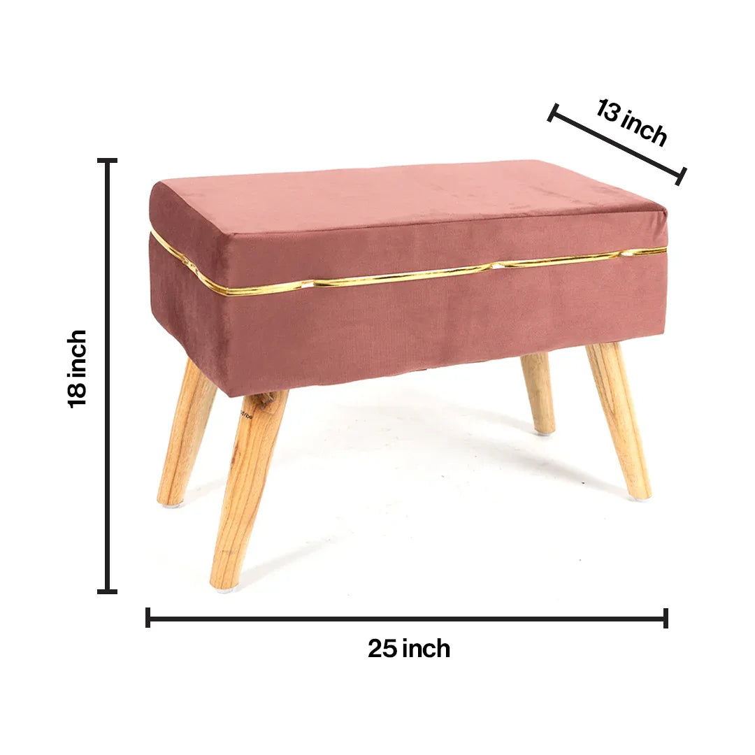 Velvet Oval Bench Set Of 2 In Pastel Pink