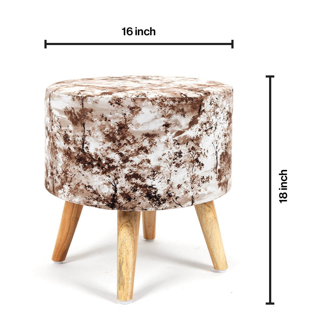 Ottomon Printed Pouff Stool