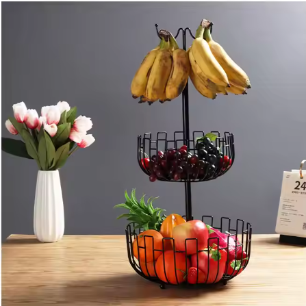 Fruit Plate and Dessert Sandwich Basket, Kitchen Vegetable and Fruit Storage Rack | THREADVIBE LIVING