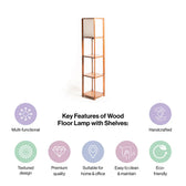 Shelf Floor Lamp for Living Room