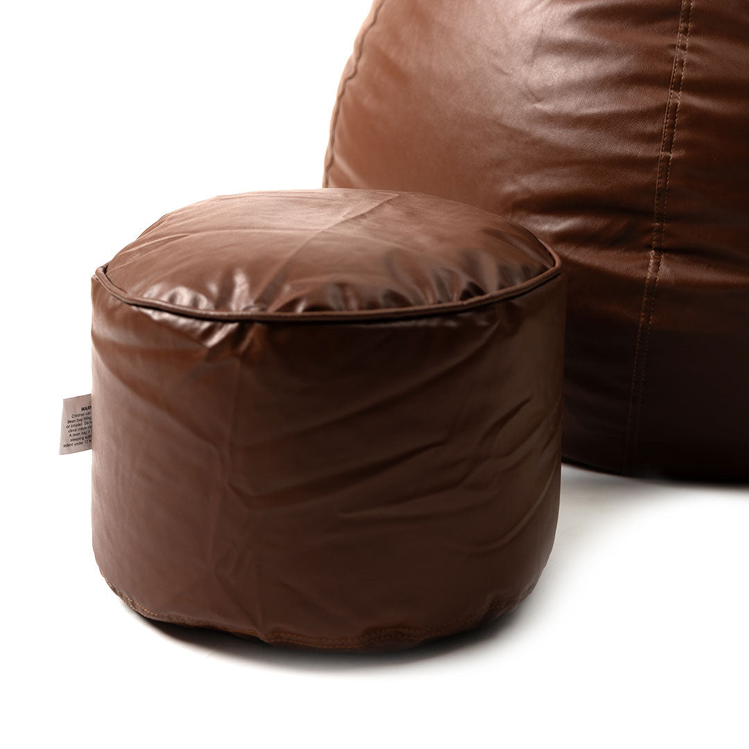 Tear Drop Bean Bag with Footrest | 4XL | Filled