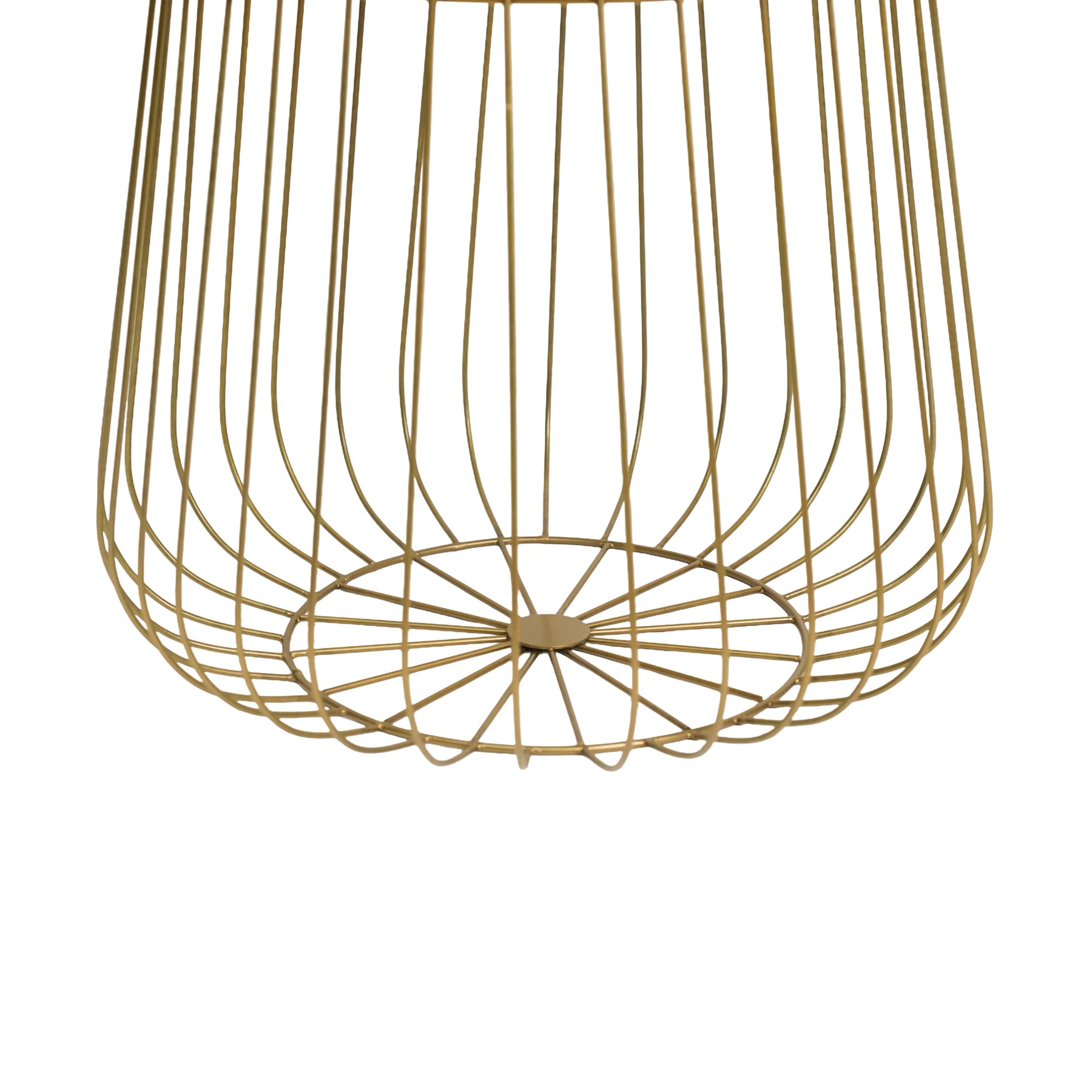 Golden Round Wire Side Table