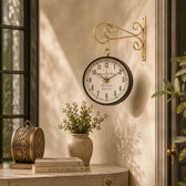 Vintage Traditional Railways Station Clock in home decor
