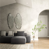 Angel Wings In Silver Metal Wall Art For Wall Decor In Living Room